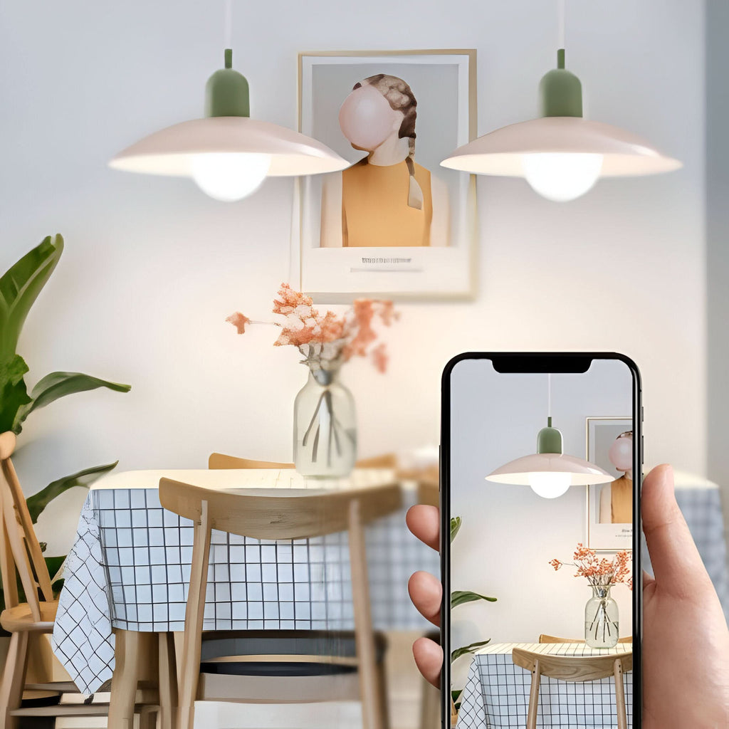 Siopsrl| Modern Macaron Bauhaus Pendant Light – Iron Shade