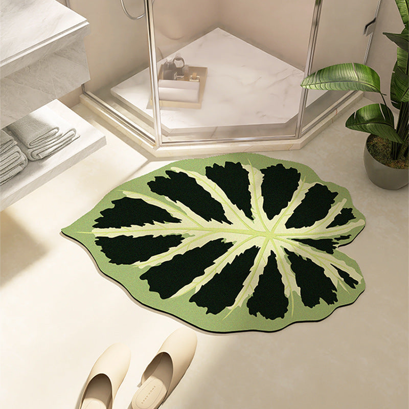 Siopsrl | Leaf-Shaped Bath Mat Siopsrl