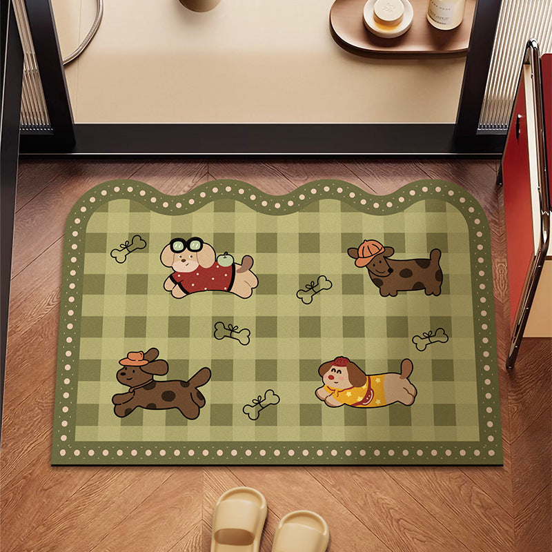Siopsrl | Playful Dog-Themed Floor Mat Siopsrl