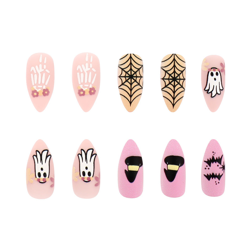 Halloween-Themed Press-On Nail Art Kit Siopsrl