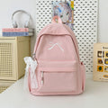 Siopsrl | Minimalist Bow-Embellished School Backpack