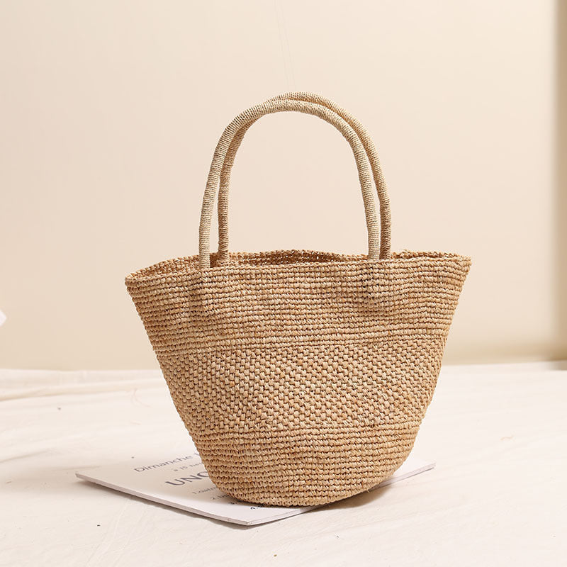 Handmade wicker tote bag with sturdy handles Siopsrl