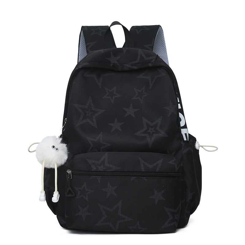 Siopsrl | Star-Embellished Casual Backpack Siopsrl