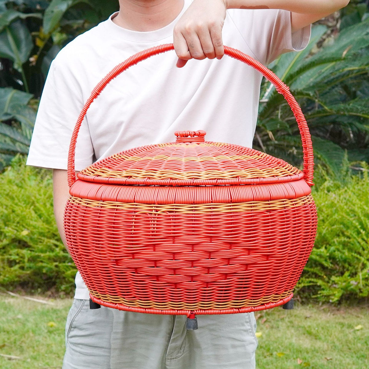 Versatile Woven Picnic Storage Basket Siopsrl