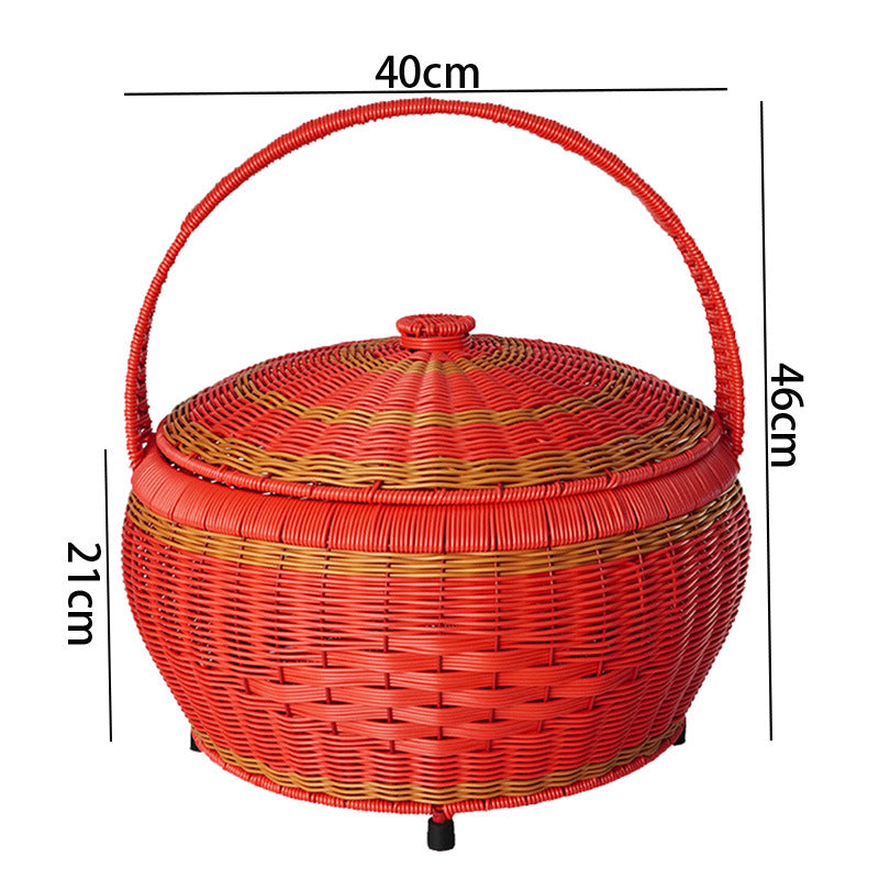 Versatile Woven Picnic Storage Basket Siopsrl