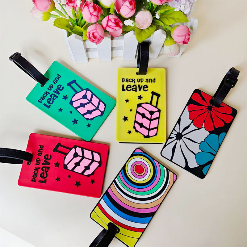 Siopsrl | Unisex Vibrant Geometric Pattern Luggage Tag Siopsrl