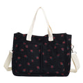Siopsrl | WoStylish Multi-Pocket Strawberry Print Canvas Tote Bag Siopsrl