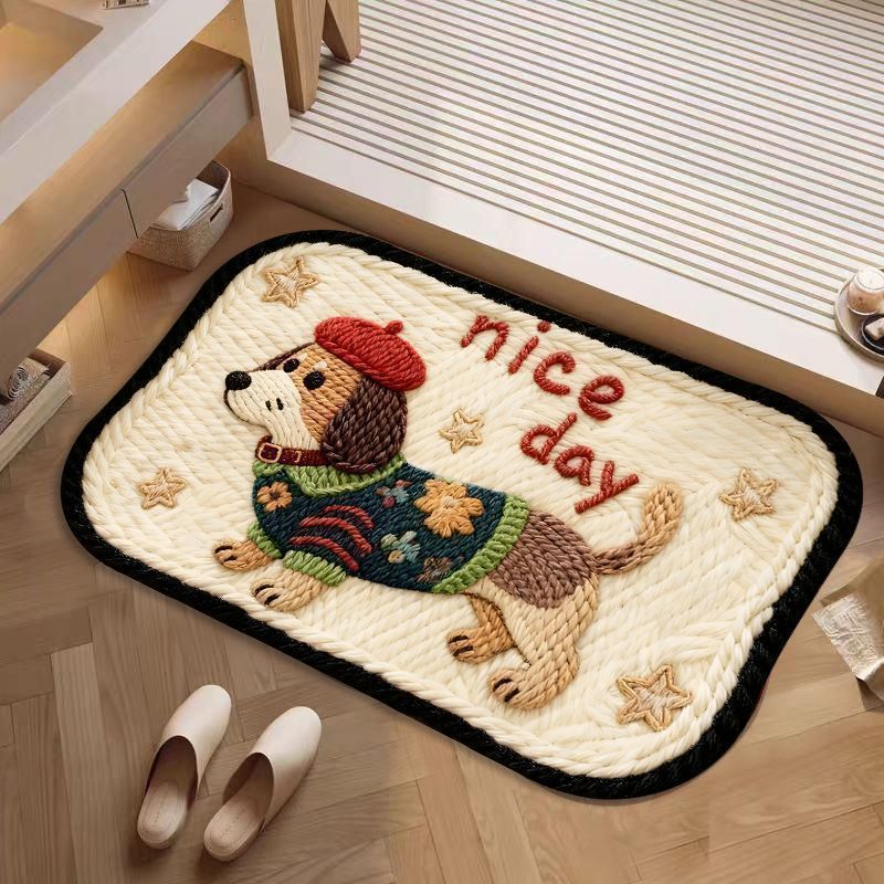 Siopsrl | Decorative Dog-Themed Bath Rug Siopsrl
