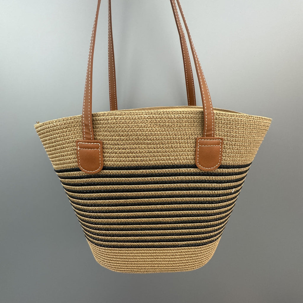 Basket bag with leather handles Siopsrl