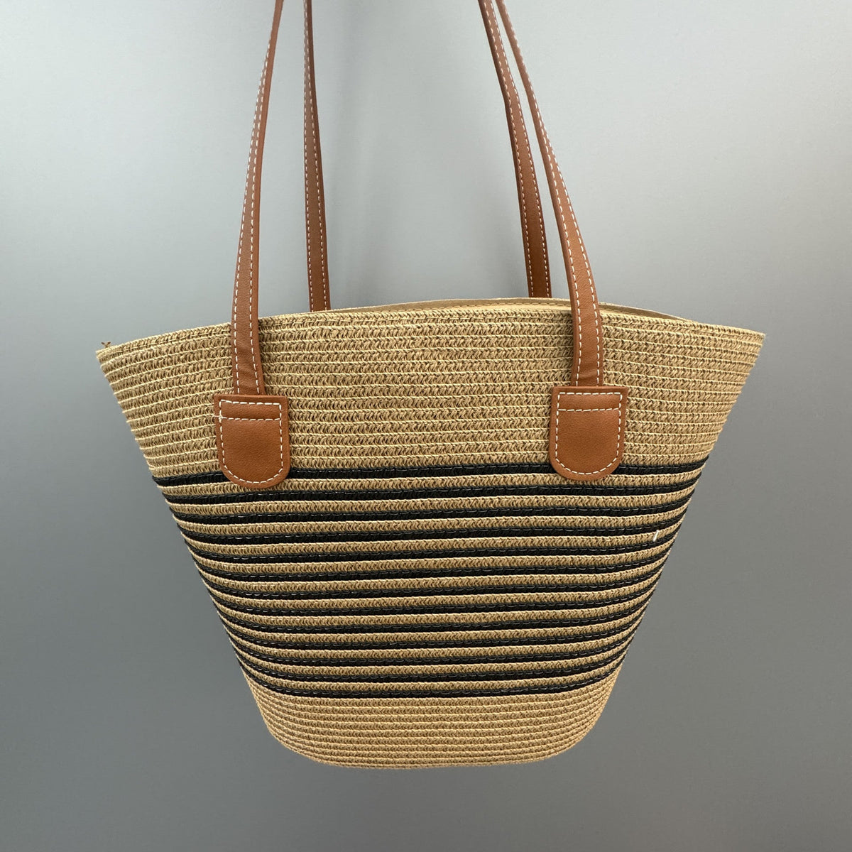 Basket bag with leather handles Siopsrl