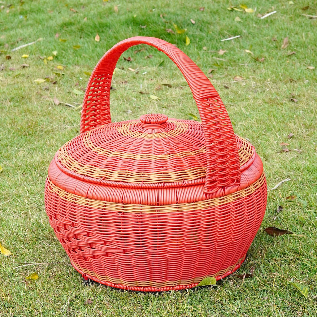 Versatile Woven Picnic Storage Basket Siopsrl
