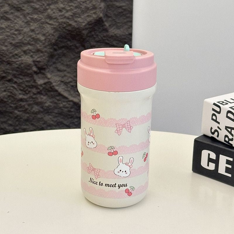 Siopsrl | Ladies Insulated Drinking Cup with Cheerful Rabbit Design Siopsrl