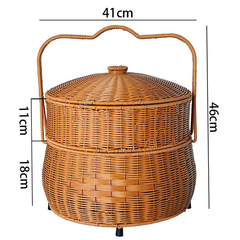 Multi-Tiered Woven Storage Basket Siopsrl