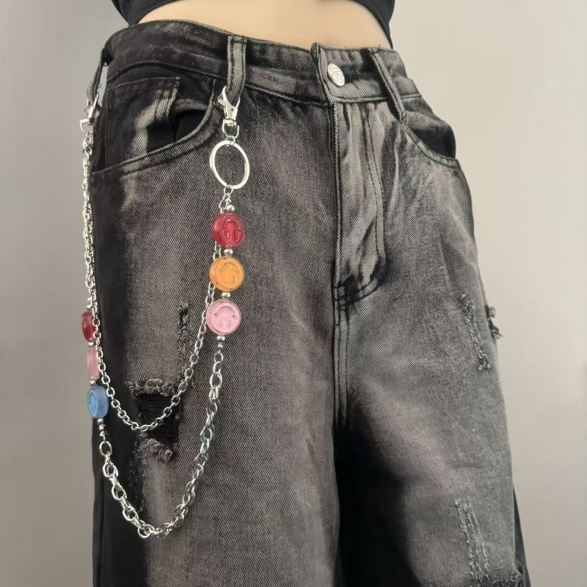 Siopsrl | Fashionable chain belt with colorful pendants Siopsrl