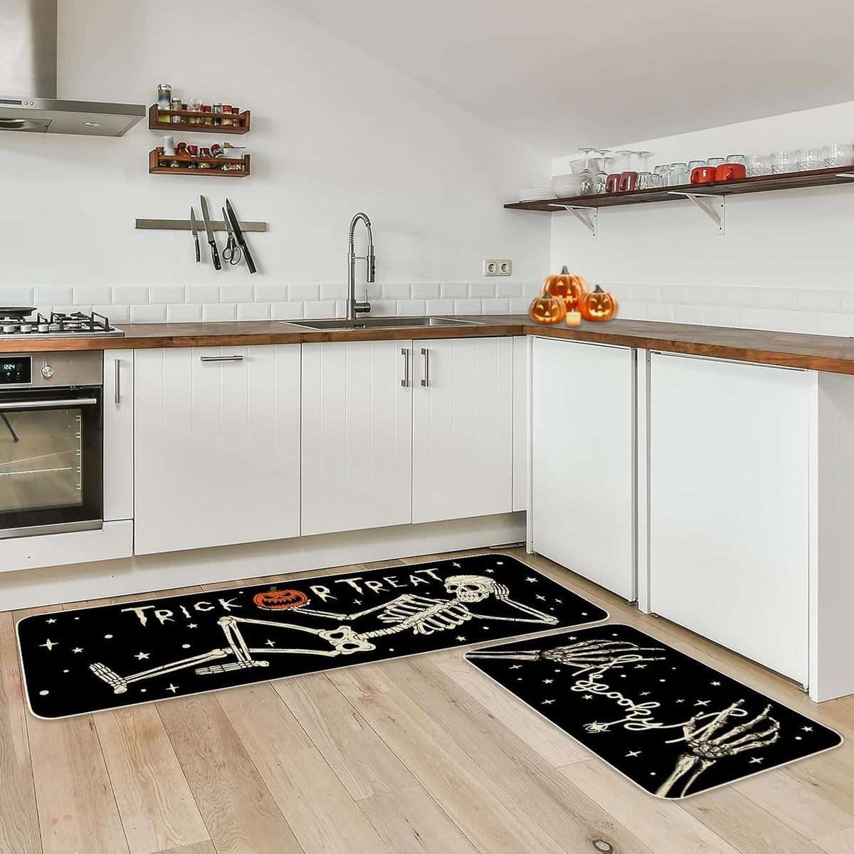 Halloween-Themed Kitchen Mat