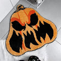 Halloween Pumpkin-Shaped Area Rug