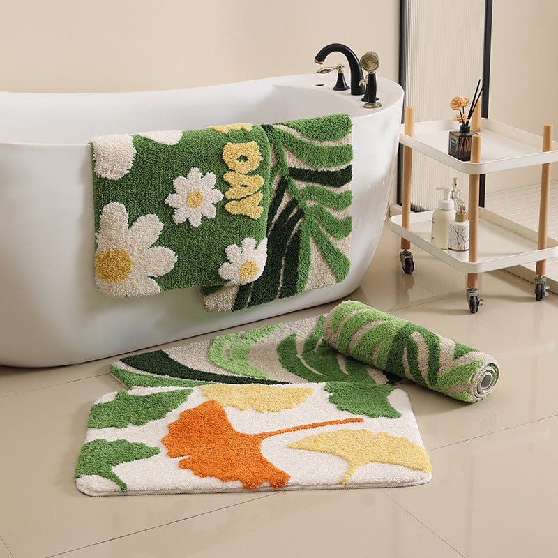 Siopsrl | Floral-Inspired Decorative Bath Rug Siopsrl