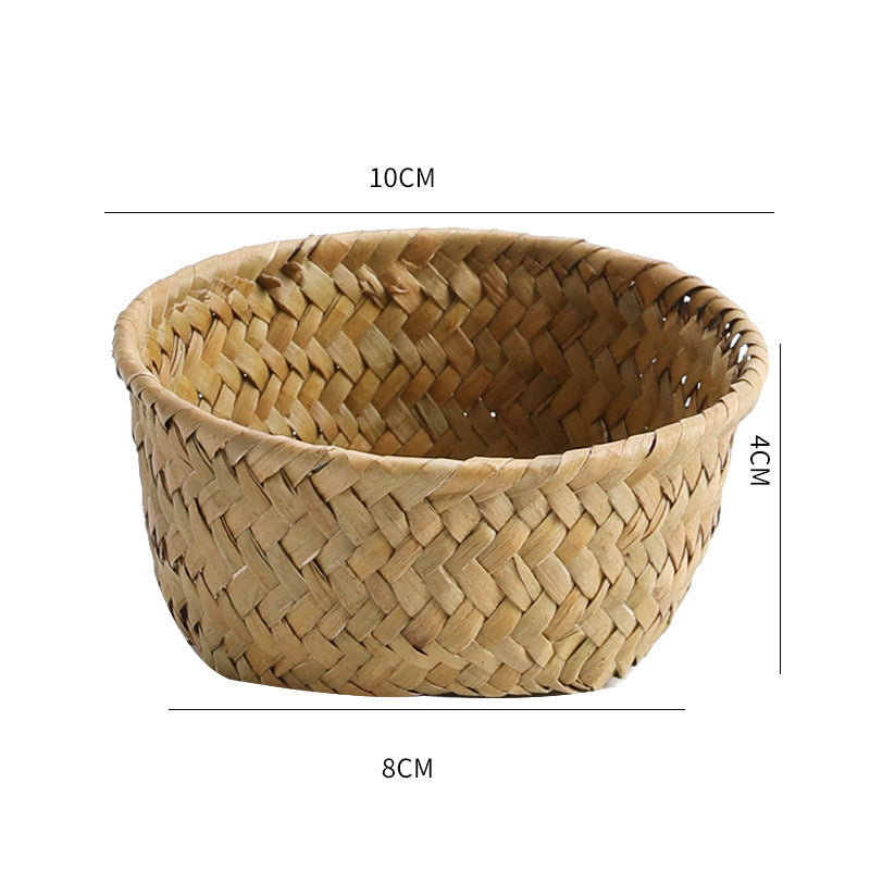 Handmade Natural Fiber Storage Basket Siopsrl