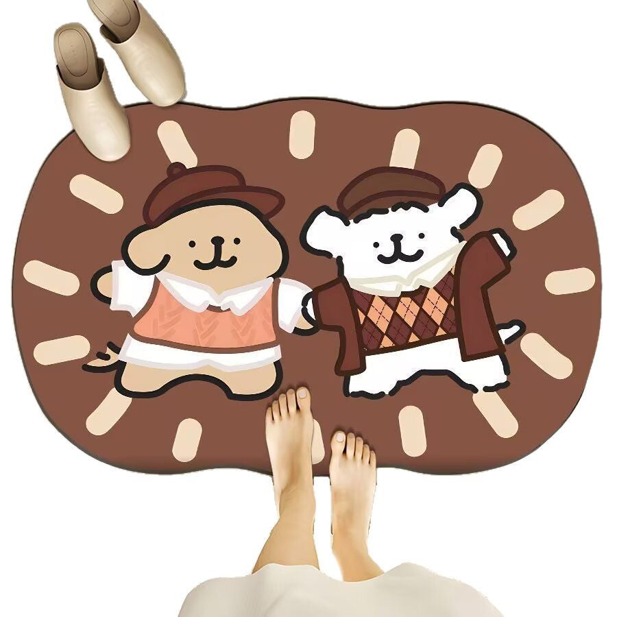 Siopsrl | Cute Cartoon Bear Bath Mat Siopsrl