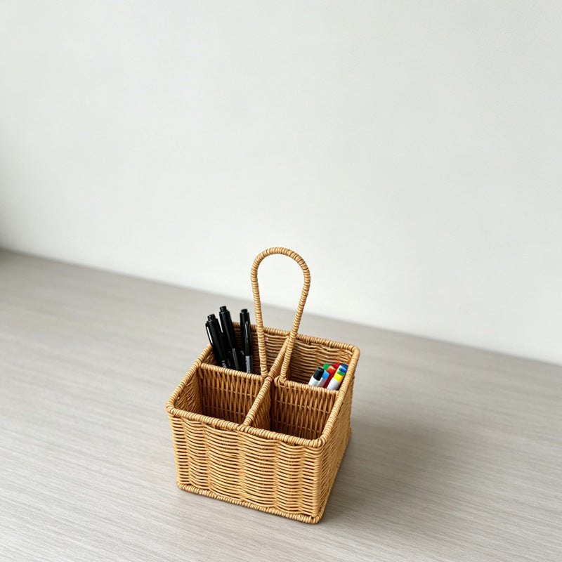 Multi-Compartment Woven Storage Caddy Siopsrl