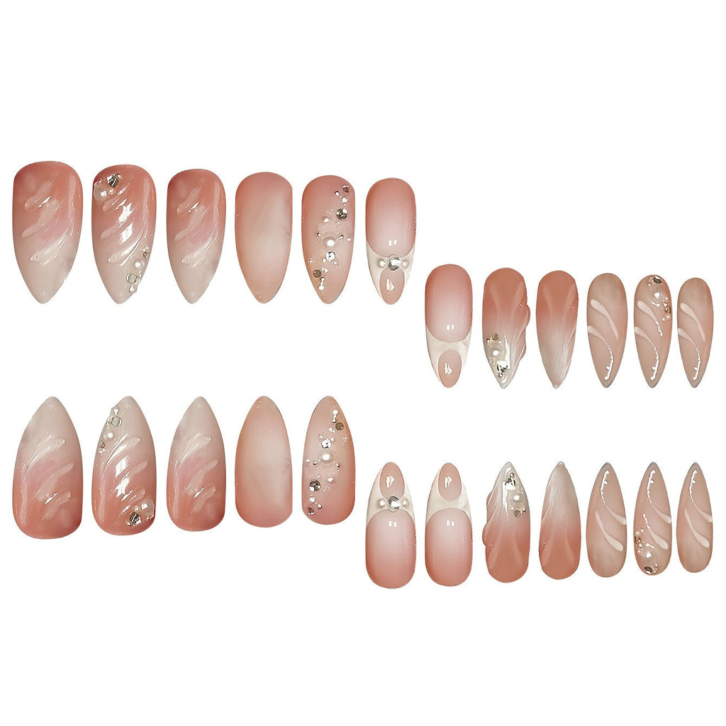 Siopsrl | Premium Rhinestone-Embellished Stiletto Press-On Nails Siopsrl