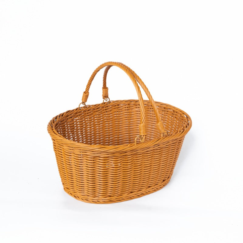 Ladies Handmade Woven Shopping Basket Siopsrl