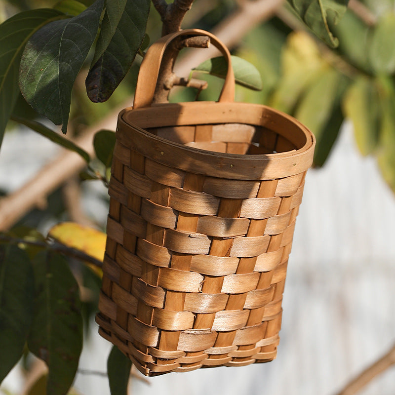 Handcrafted Wicker Storage Cylinder Siopsrl