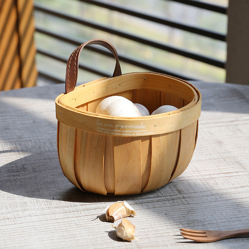 Wooden Storage Basket Siopsrl