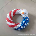 Siopsrl | Unisex nan handcrafted patriotic eagle door wreath with layered feather effect Siopsrl