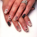 Halloween Artificial Nail Set with Creepy Spider and Mummy Designs Siopsrl