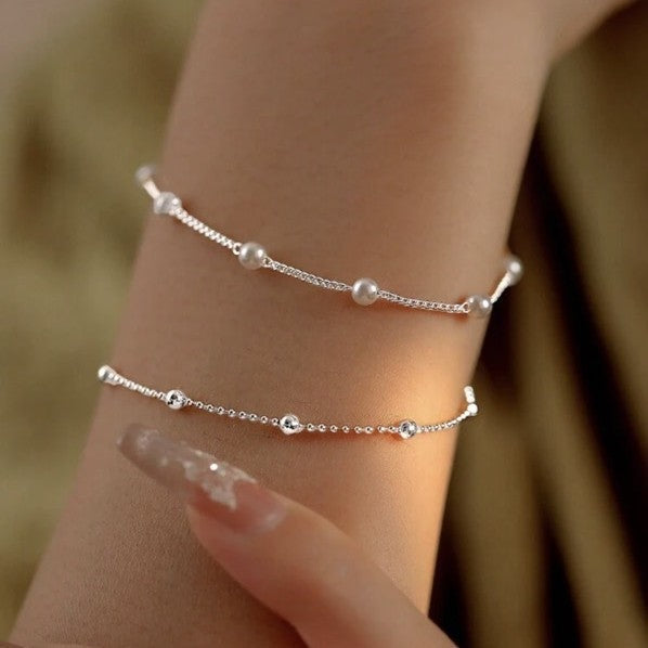 Siopsrl | Adjustable Pearl Charm Bracelet Siopsrl