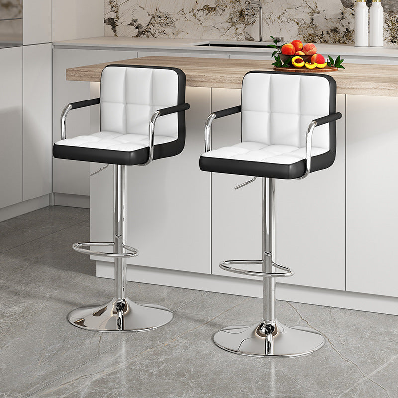 Siopsrl | Modern Bar Stool With Functional Height Adjustment And Comfortable Pu Upholstery Siopsrl