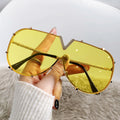 Siopsrl | Futuristic Oversized V-Shaped Sunglasses