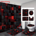 Siopsrl | Digital Cube Pattern Bathroom Set Siopsrl