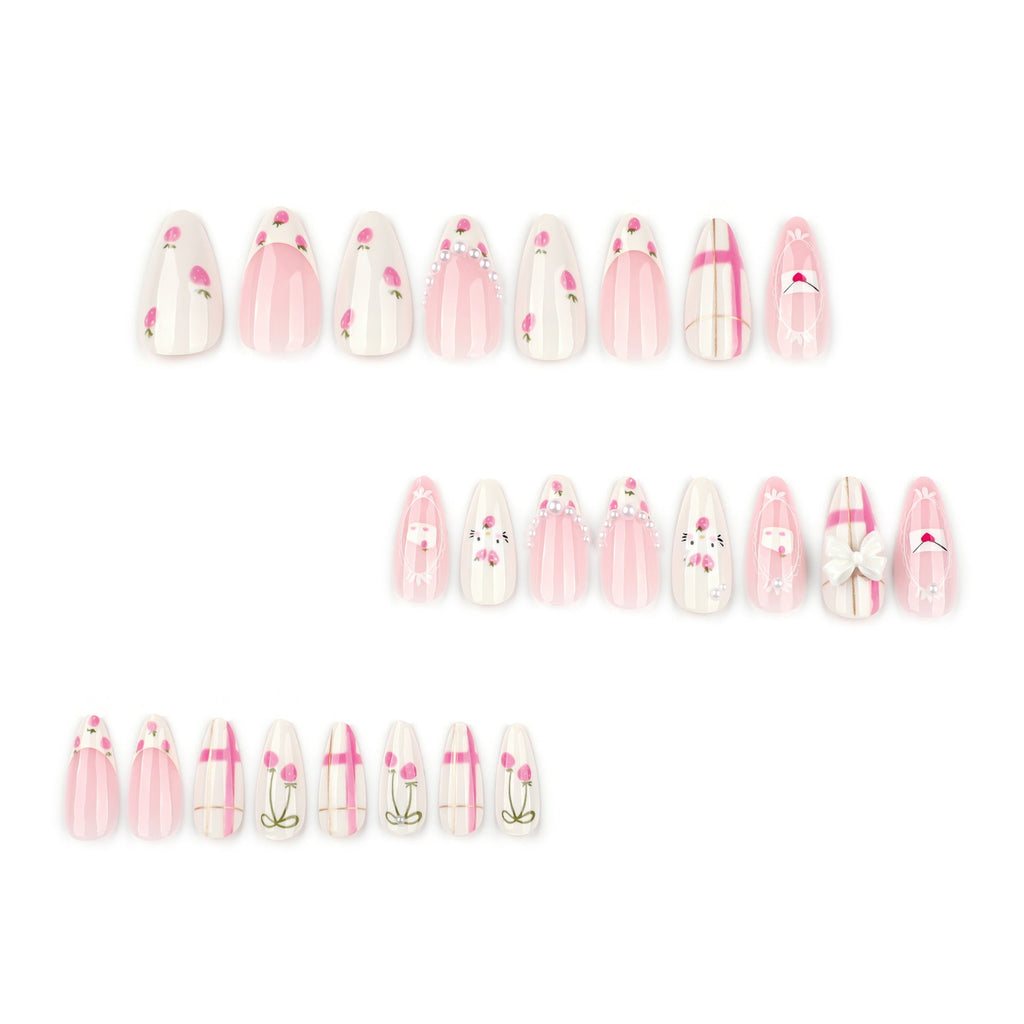 Siopsrl | Artistic Decorative Press-On Nail Set Siopsrl