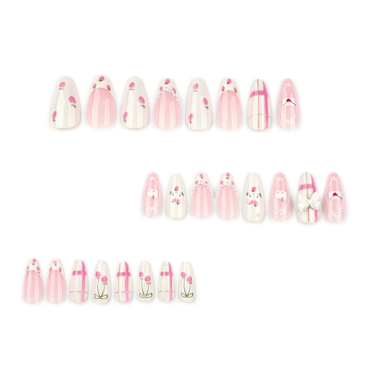Siopsrl | Artistic Decorative Press-On Nail Set Siopsrl