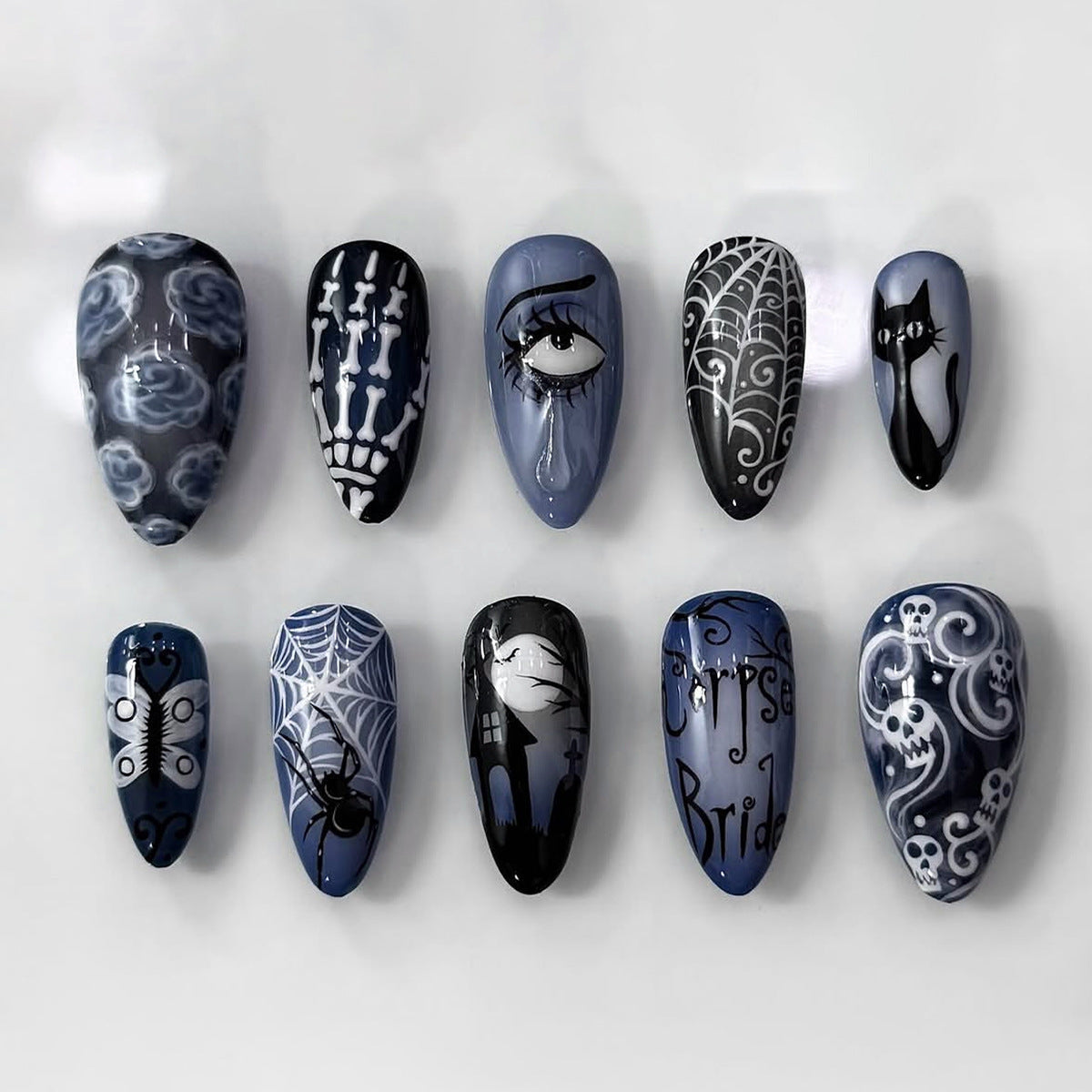 Siopsrl | Artificial nail set with creative designs Siopsrl
