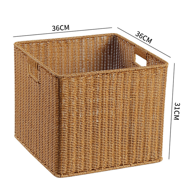 Premium Handwoven Square Storage Basket Siopsrl
