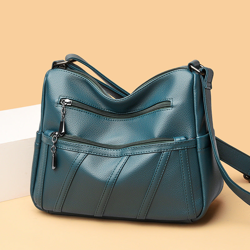 Elegant Zip-Detail Shoulder Bag Siopsrl