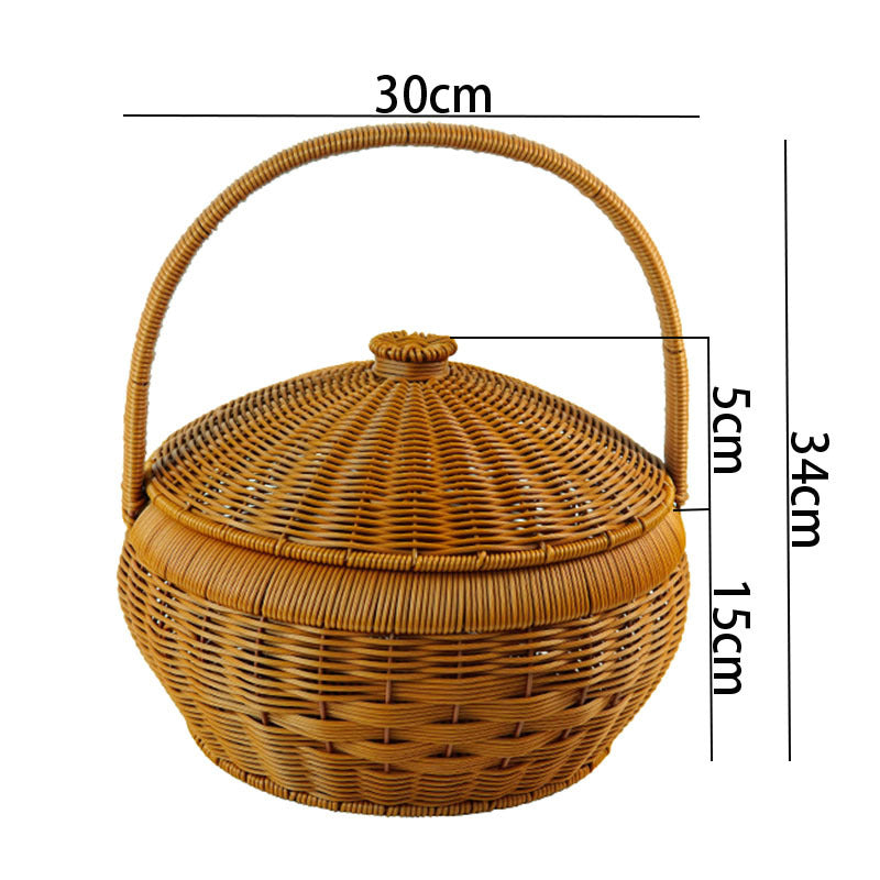 Multi-Tiered Woven Storage Basket Siopsrl