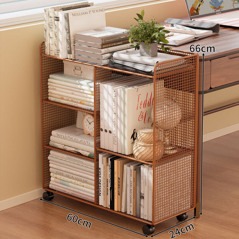 Modern Wire Mesh Bookshelf Organizer Siopsrl