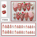 Siopsrl | Festive artificial nails with Christmas motifs Siopsrl