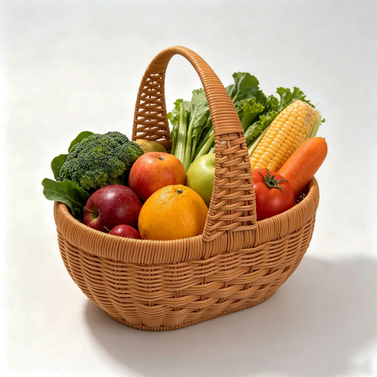 Handcrafted Woven Market Basket Siopsrl