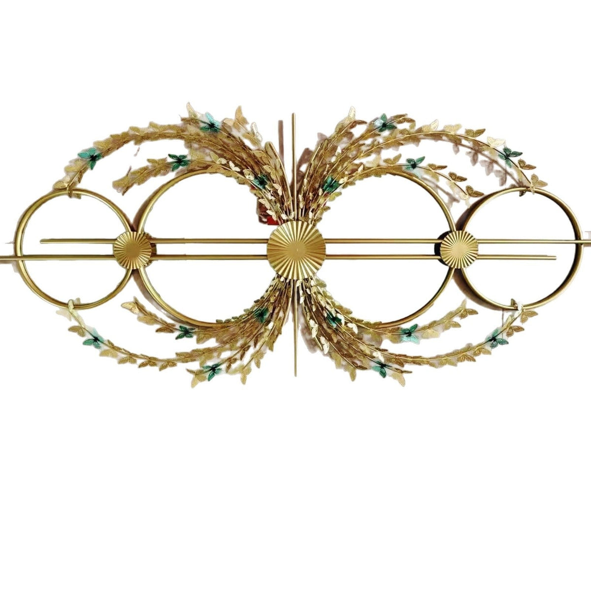 Elegant Botanical Wall Mirror with Decorative Floral Accents Siopsrl