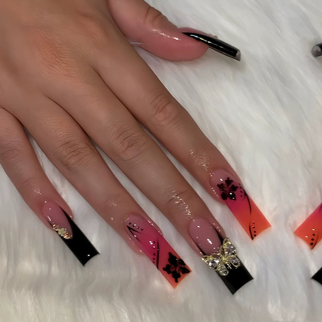 Siopsrl | Decorative Long Press-On Nail Extensions Siopsrl