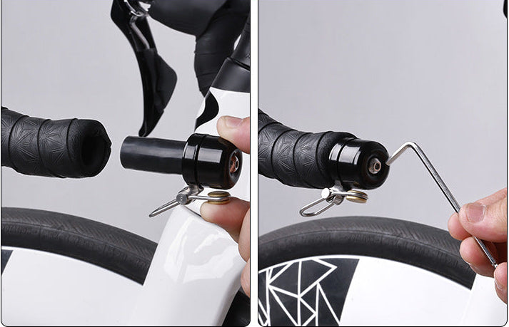 compact quick-release handlebar bell with secure latch Siopsrl