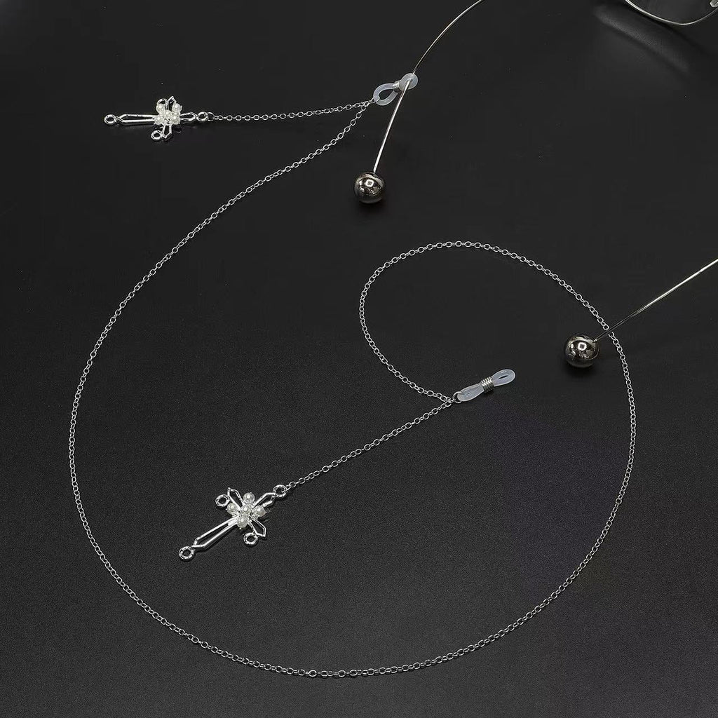 Cross Pendant Chain Earrings Siopsrl
