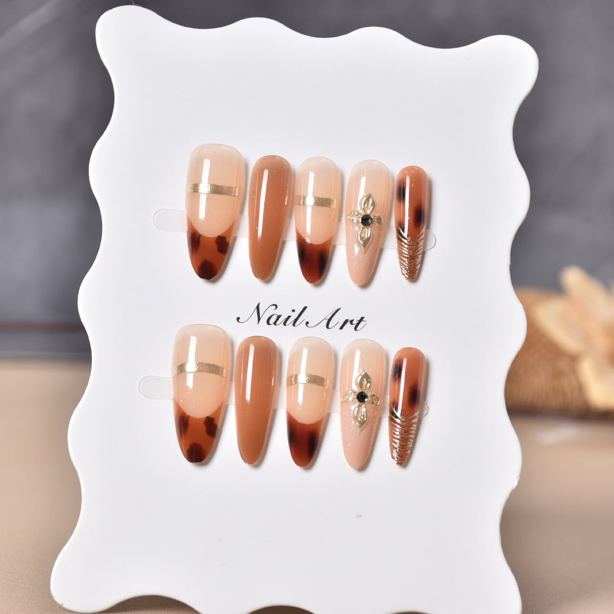 Siopsrl | Elegant Decorative Press-On Nail Set Siopsrl