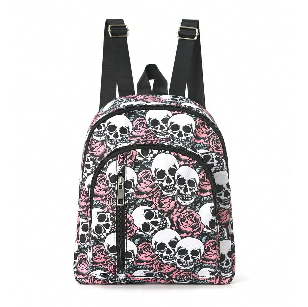 Siopsrl | Backpack with striking skull and rose motif Siopsrl