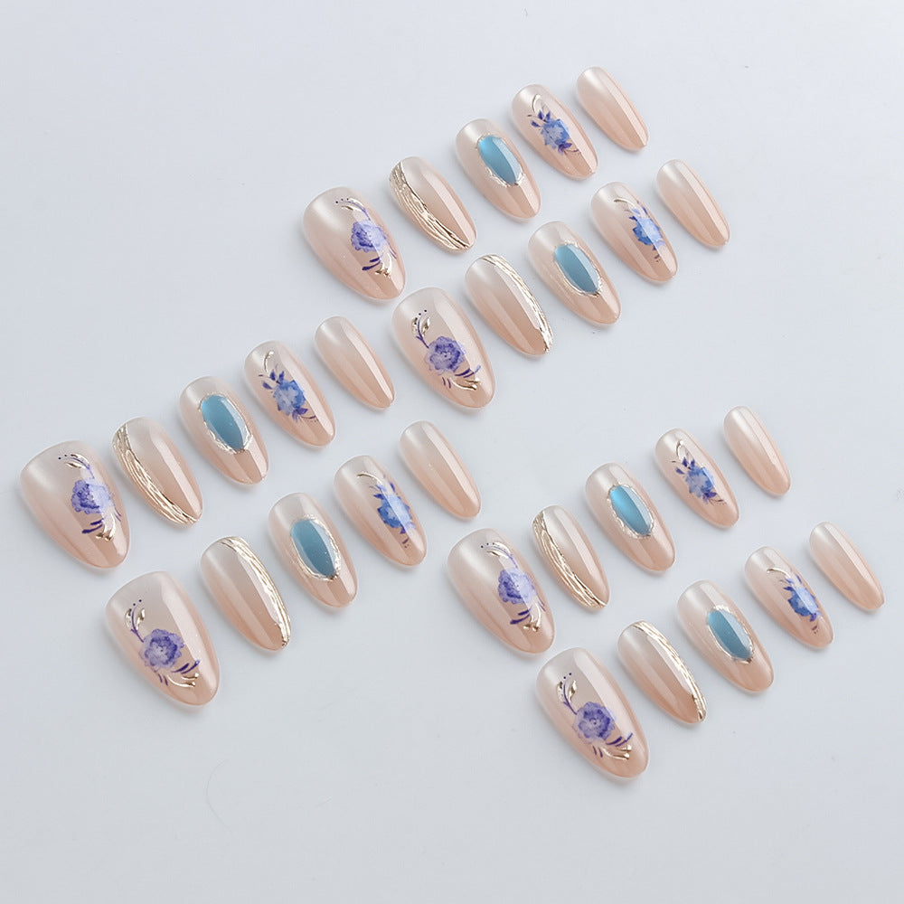 Siopsrl | Artistic Floral Press-On Nail Art Set Siopsrl